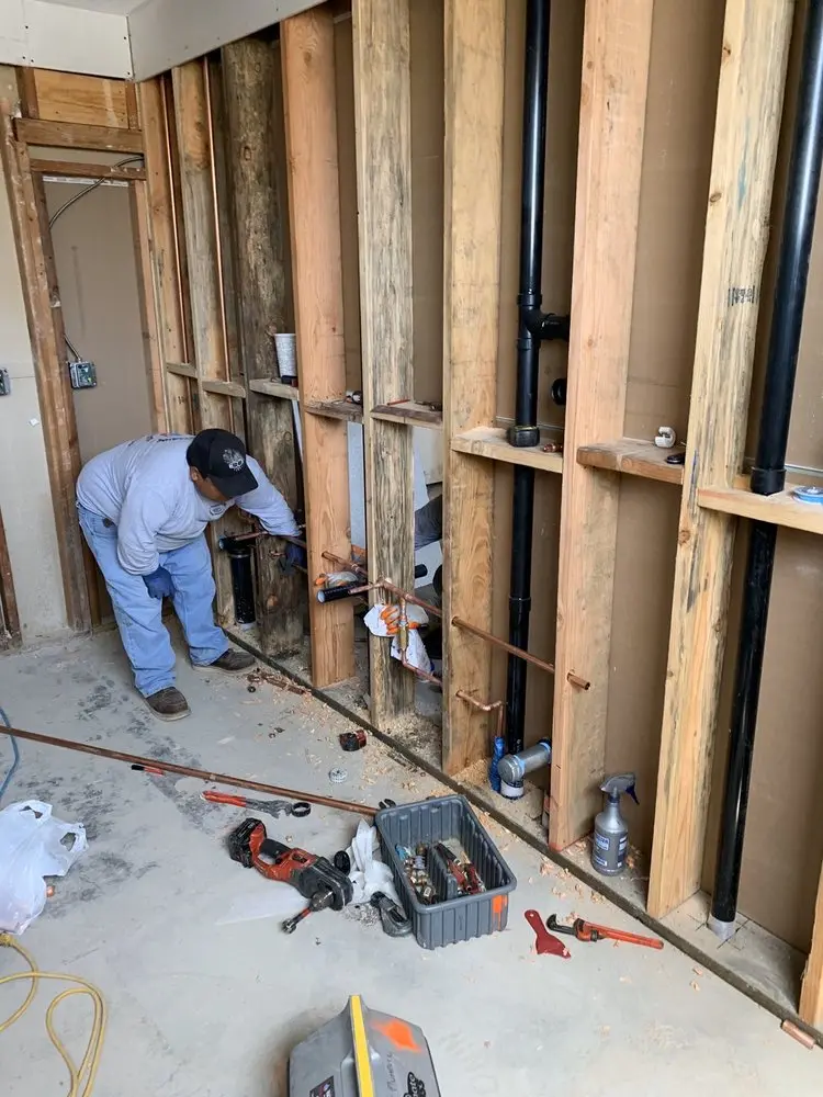Commercial rough-in plumbing for Water Heater Replacement in Yarmouth